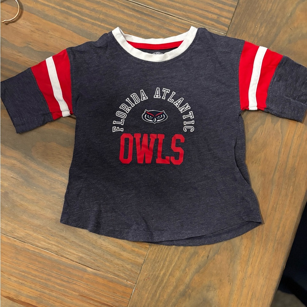 Rivalry Threads Florida Atlantic Owls Kids Tee - Navy and Red